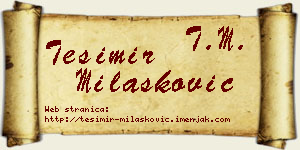 Tešimir Milašković vizit kartica